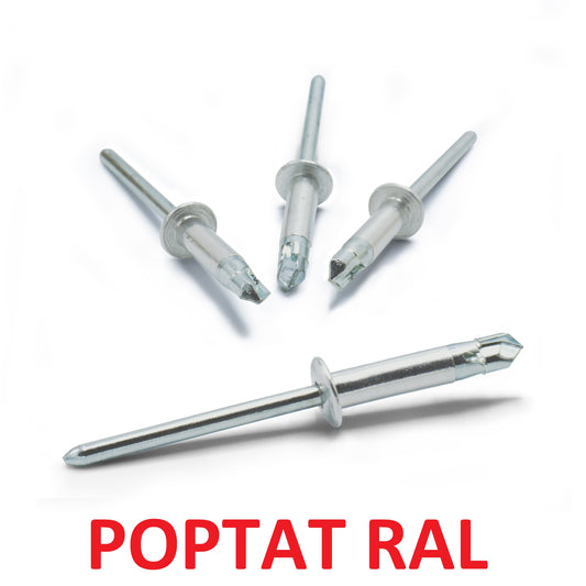 Fast rivet 3.2 x 15 aluminum / galvanized, drill L, painted, RAL POPTAT, pack of 400 pcs.